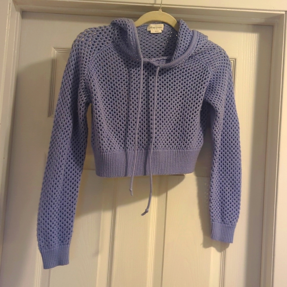 Lovers & Friends knit crop hoodie